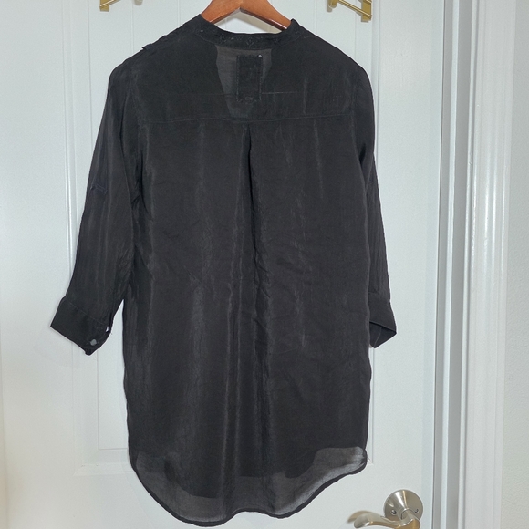 NWOT Johnny Was Black Cupro Loose Boho Tunic Size Small - Picture 4 of 5